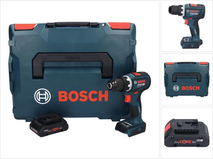 Productafbeelding Bosch Professional Bosch GSR 18V-90 C Professionele Perceuse-visseuse sans fil 64 Nm 18V Brushless + 1x accu (Oplaadbare batterij)