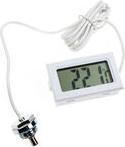 Lamptron TS708 Digitales Thermometer, G1/4 Zoll Anschluss - weiss