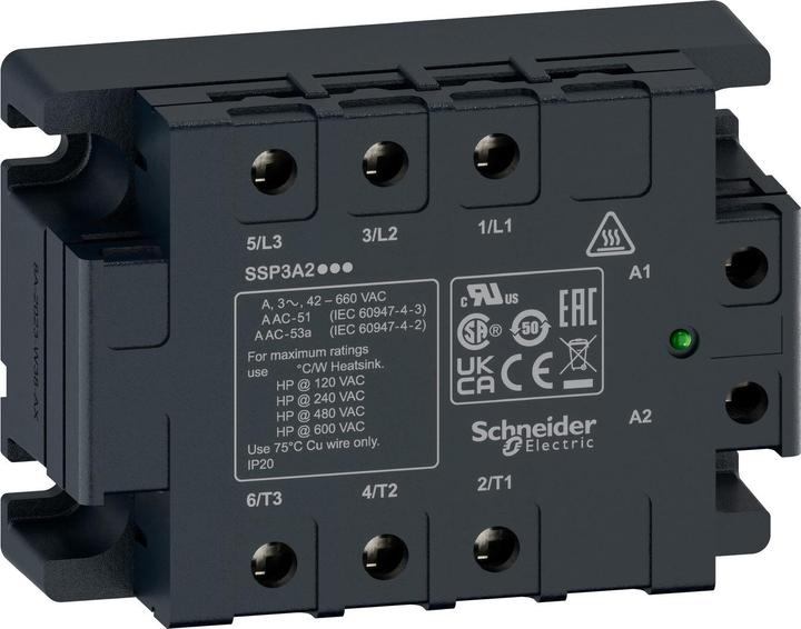 Schneider Electric 3 PH SSR 530VAC 50A 230