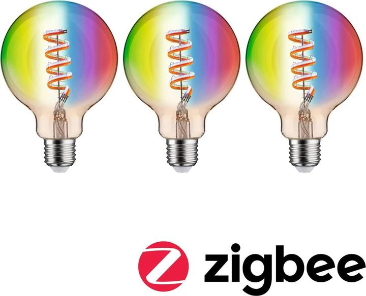 Actual product image Paulmann Globe Zigbee filament (E27, 0.60 W, 470 lm, 1 x, G)