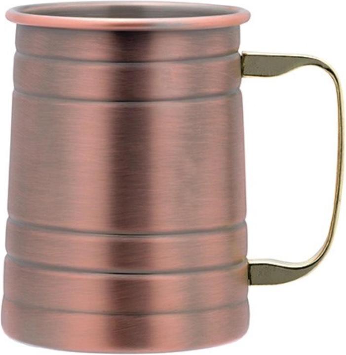 Produktbild Piazza Bierbecher 500ml Antik-Kupfer Griff gold Set à 2 Stk (0.50 l, 2 x)