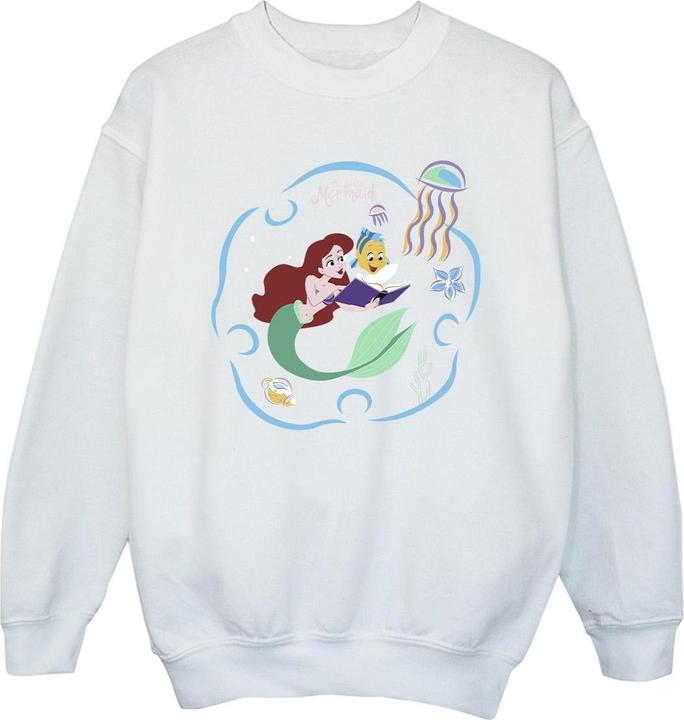 Disney The Little Mermaid Reading A Book Sweatshirt Mädchen