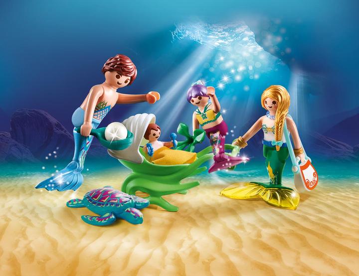 Produktbild Playmobil Familie mit Muschelkinderwagen (70100)