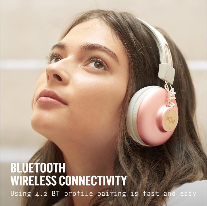Immagine prodotto House of Marley Cuffie Bluetooth On Ear a vibrazione positiva 2 (ANC, 10 h, Senza fili)