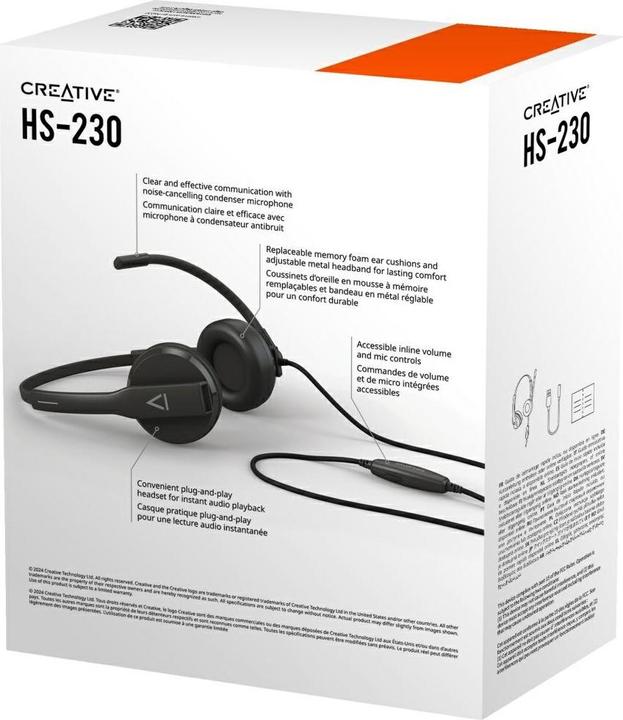 Actual product image Creative Labors HS-230 Headset Black (Cable)