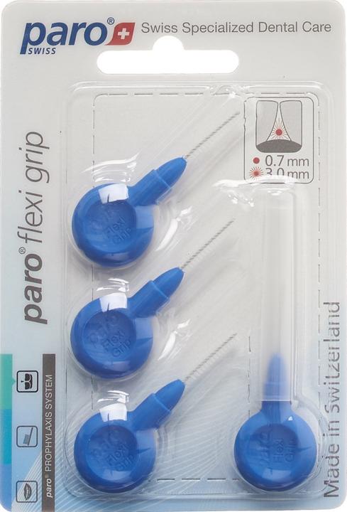 Paro Flexi Grip 3 mm x-fine blau zylindrisch (4 x, 3 mm)