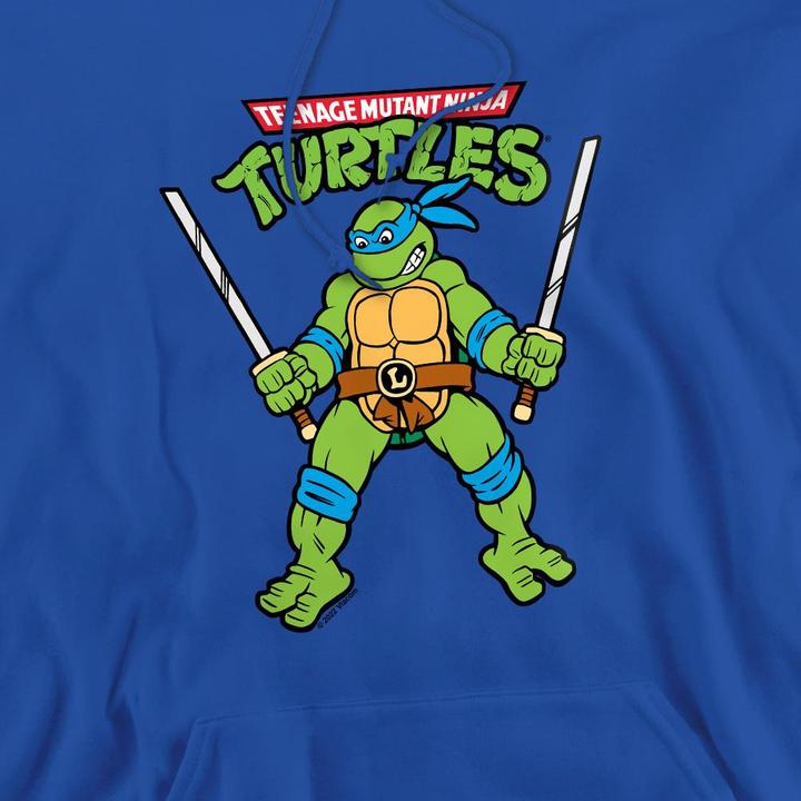 Immagine prodotto Teenage Mutant NT Felpa con Cappuccio Leonardo Retrò Uomo (L)