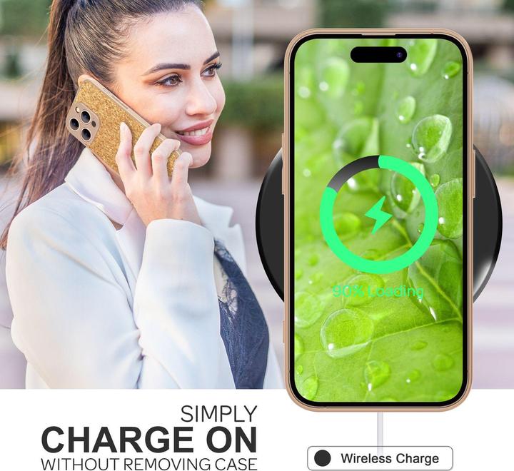 Produktbild Nalia Kork Hülle mit Silikon Rahmen (Apple iPhone 14 Pro Max)