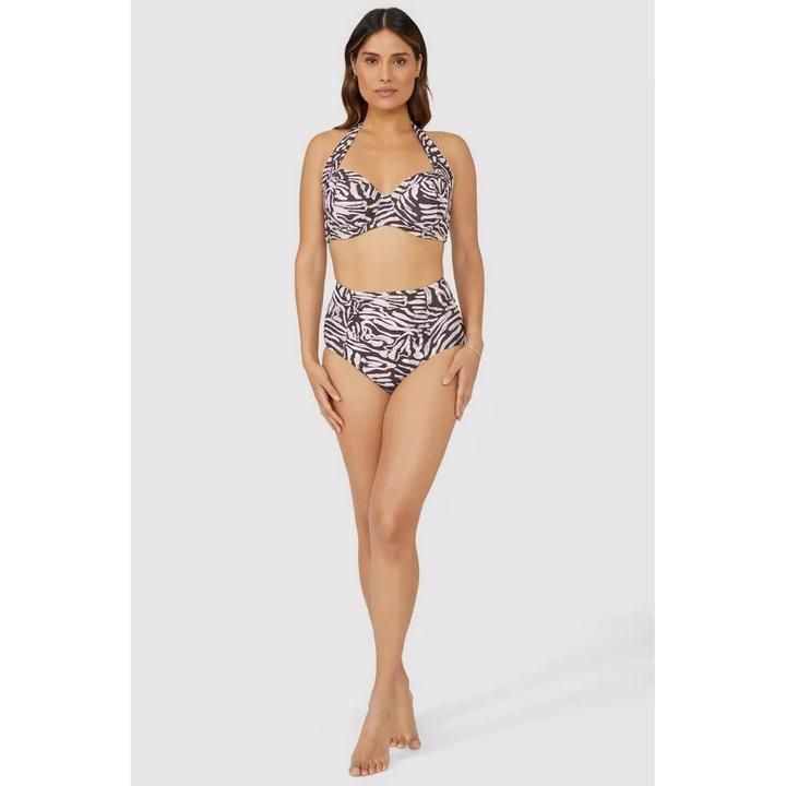 Actual product image Universal Textiles Non-padded bikini top with animal print (70)
