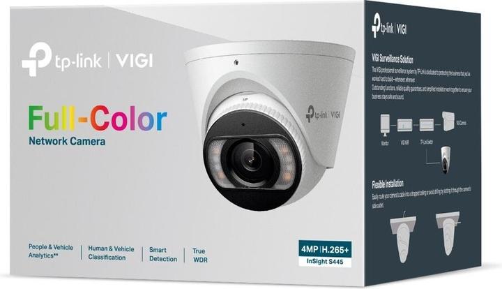 Produktbild TP-Link INSIGHT S445, CCTV Sicherheitskamera, Draussen, Kabelgebunden, 80 m, 120 dB, Zimmerdecke (2688 x 1520 Pixel)