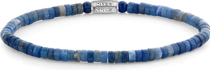 Rebel & Rose Armband Midnight Blue RR-40080-S-M Unisex (17.50 cm, Edelstein, Sodalith)