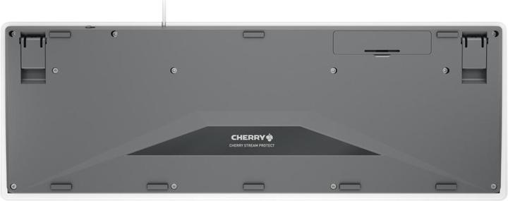 Produktbild CHERRY TAS STREAM PROTECT KEYBOARD Corded DE-Layout weiss (DE, Kabelgebunden)