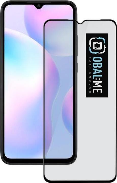 Obal:Me 5D Glass Screen Protector for Xiaomi Redmi 9A/9AT/9C Black (1 Stück, Xiaomi Redmi 9A, Xiaomi Redmi 9AT)