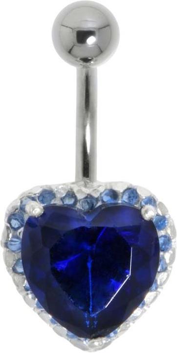 Bijouteria Bauchpiercing (Edelstahl, Silber 925, Kristall)