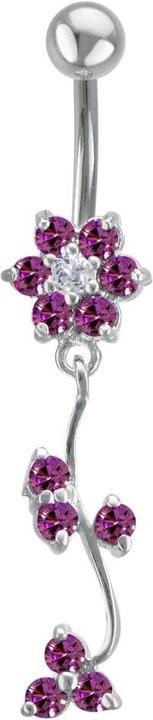 Bijouteria Bauchpiercing (Edelstahl, Silber 925, Zirkonia)