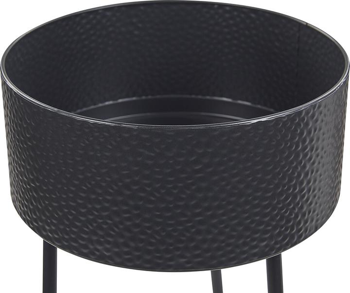 Produktbild Beliani Pflanzenständer schwarz ⌀24 cm LEIKA (33 cm)