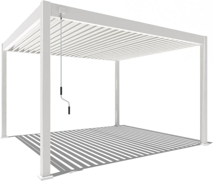 Image du produit Weide Pergola Deluxe Plus avec toit à lamelles 3.6x4m Blanc (400 cm, 360 cm)