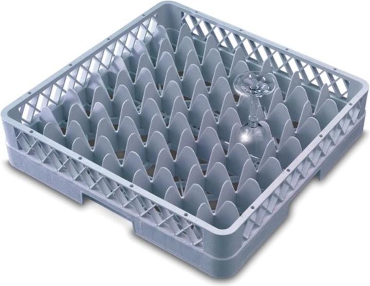 Gastronom Glass washing up basket Basic basket 49 compartments max glass H8.8cm D6.2cm