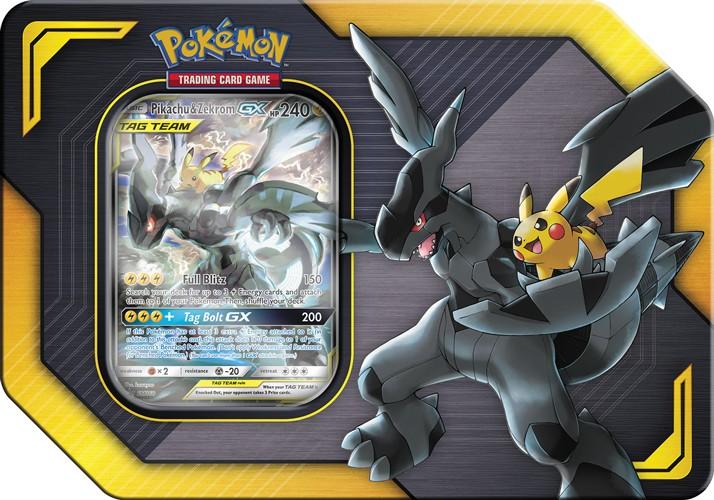 Produktbild Pokémon TAG TEAM Pikachu & Zekrom GX Tin Box (Englisch, Tin)