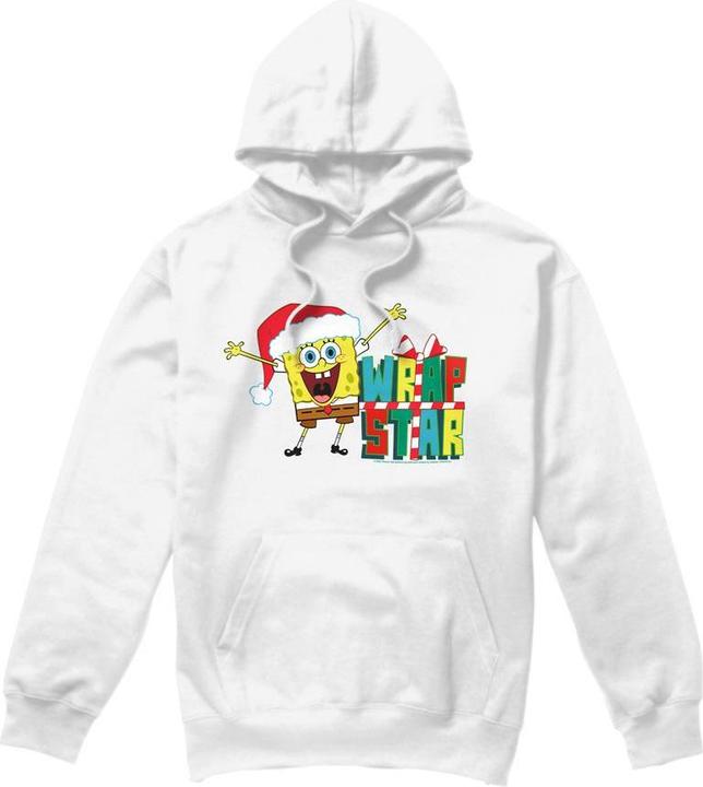 Immagine prodotto Spongebob Squarepants Wrap Star At Christmas Felpa con Cappuccio Uomo (XXL)
