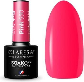 Immagine prodotto Claresa Collezione di smalti UV LED Manicure ibrida Soak Off - 5ml Colore rosa n. 530 (Rosa, No 530, Vernice UV gel)