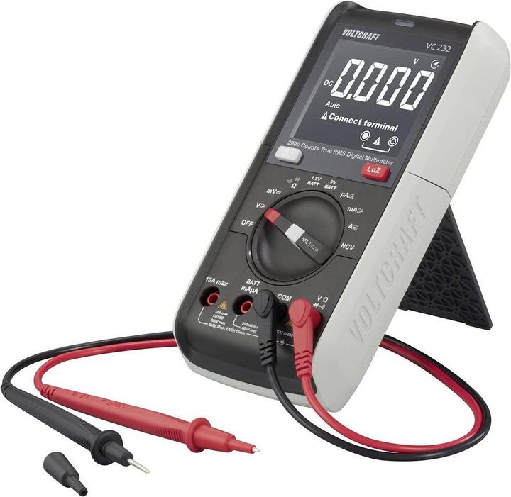 Produktbild Voltcraft VC 232 Hand-Multimeter kalibriert (ISO) digital CAT III 600 V Anzeige (CAT III 600V)
