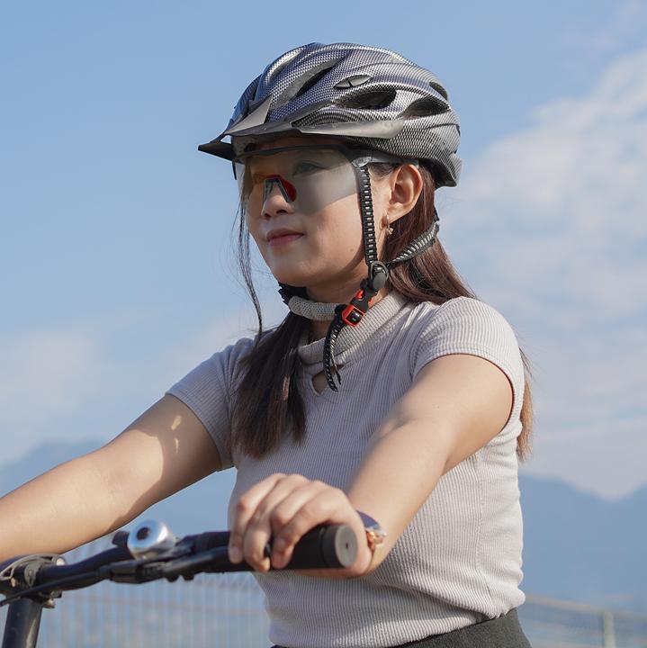 Immagine prodotto Rockbros Occhiali da ciclismo polarizzati con protezione UV e inserto correttivo - Grigio (Grigio, Grigio)