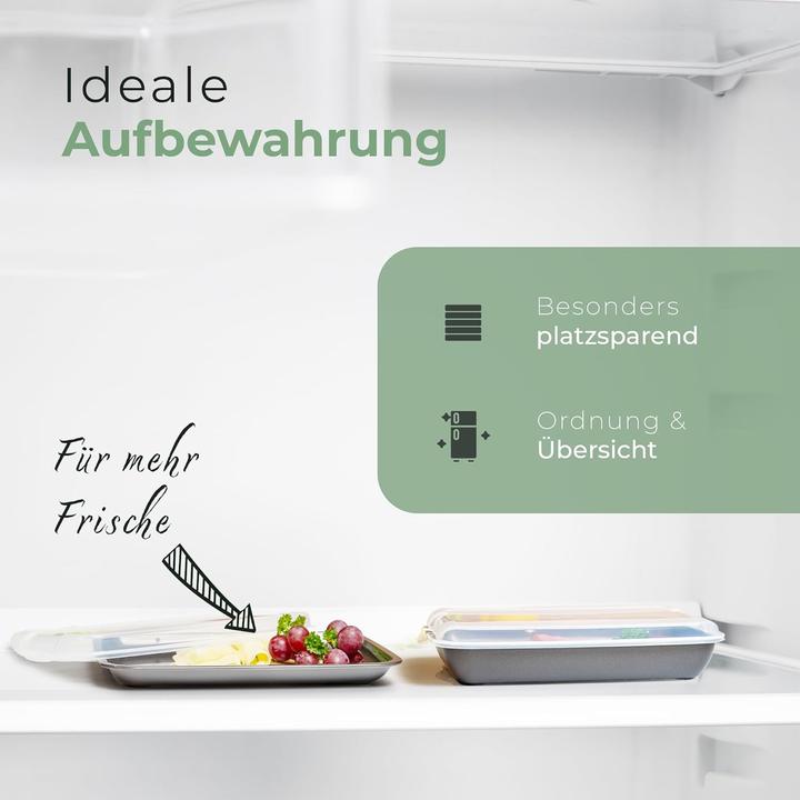 Produktbild Novaliv Anthrazit Premium Aufschnittbox mit Transparentem Deckel, Frischhaltedosen für Wurst & Käse