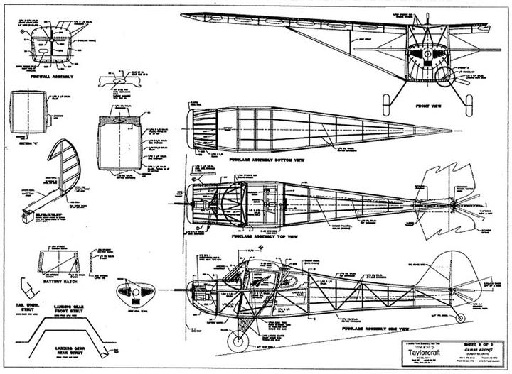 Actual product image Dumas Aircraft taylorcraft bc-12 wood kit laser cut