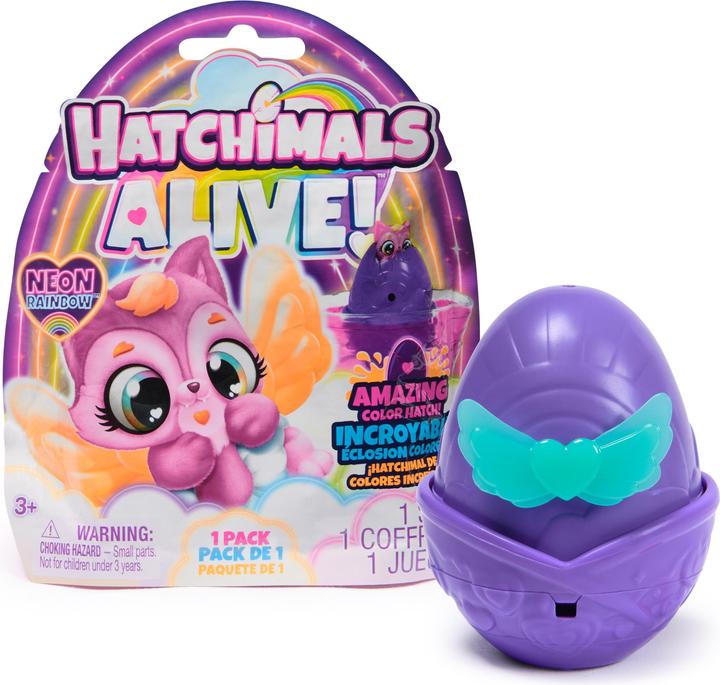 Productafbeelding Hatchimals Alive Neon Rainbow