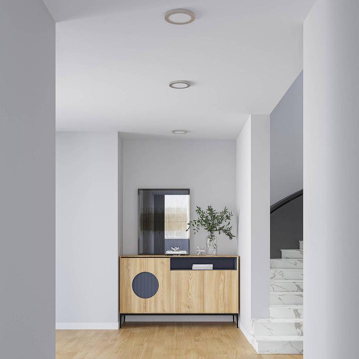 Produktbild Prios Aureka LED-Deckenlampe, Einbau, 22,5 cm (1500 lm, E12)