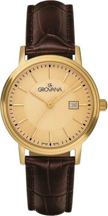 Grovana Kensington Traditional-Kollektion – Montre-Quarz, hergestellt in der Schweiz (Swiss Made)