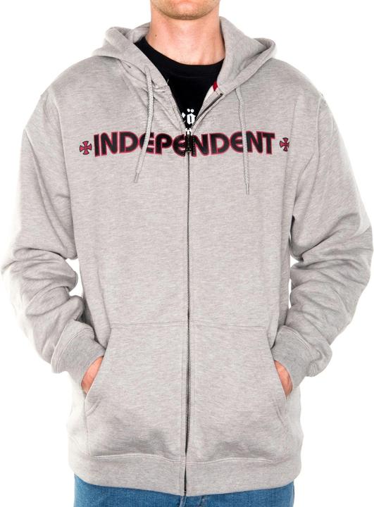 Independent Bar Cross Zip Hoody