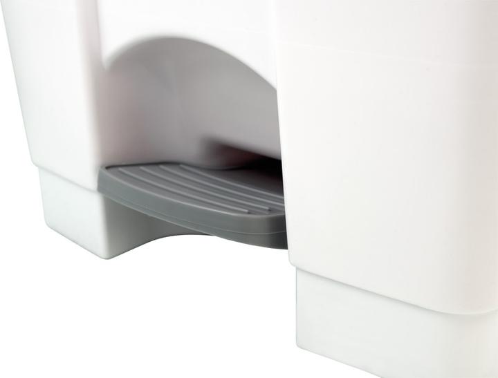 Actual product image Helit Wastepaper bin 18 l H331xØ315 mm with handle rim plastic light grey (18 l)