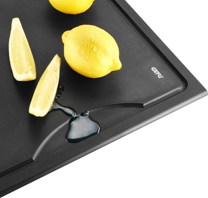 Image du produit GEFU Planche à découper SLIZE moyenne 37 x 25 cm avec rainure à jus
