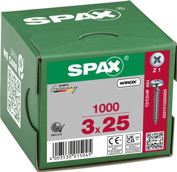 Immagine prodotto Spax Viti mordenti per pannelli truciolati (1000 Viti per pezzo)