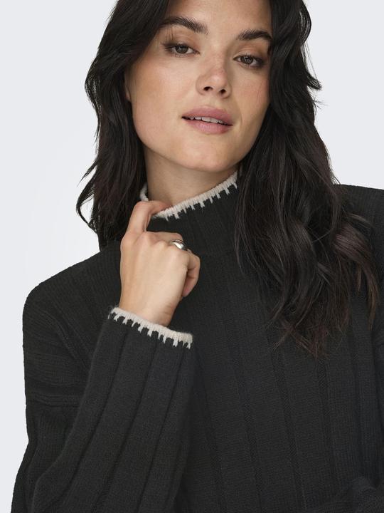 Actual product image Only Regular fit High neck Low shoulder Pullover Knitted jumper (L)