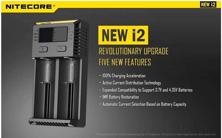 Image du produit Nitecore Nouveau i2 (1 pcs, 18650, Chargeurs sans batterie)