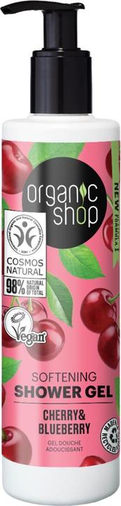 Organic Shop Erweichendes Duschgel Kirsche und Heidelbeere 280ml (280 ml)