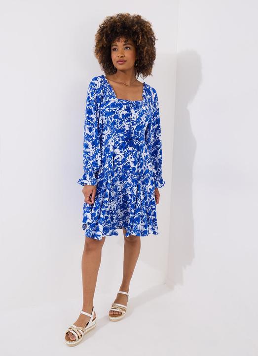 Actual product image Joe Browns Tasselled Grecian Floral Long Sleeve Mini Dress