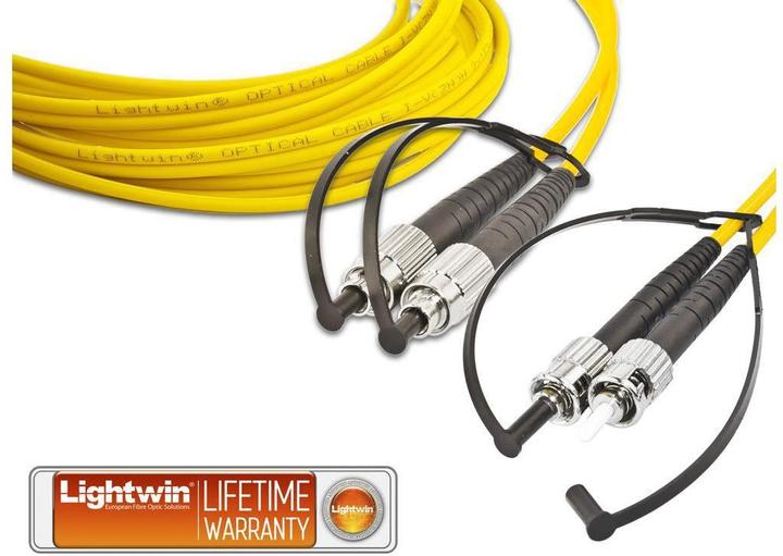 Produktbild Lightwin LDP-09 FC-ST 1.0 Glasfaserkabel 1 m LSOH OS2 2x FC 2x ST Gelb (1 m)