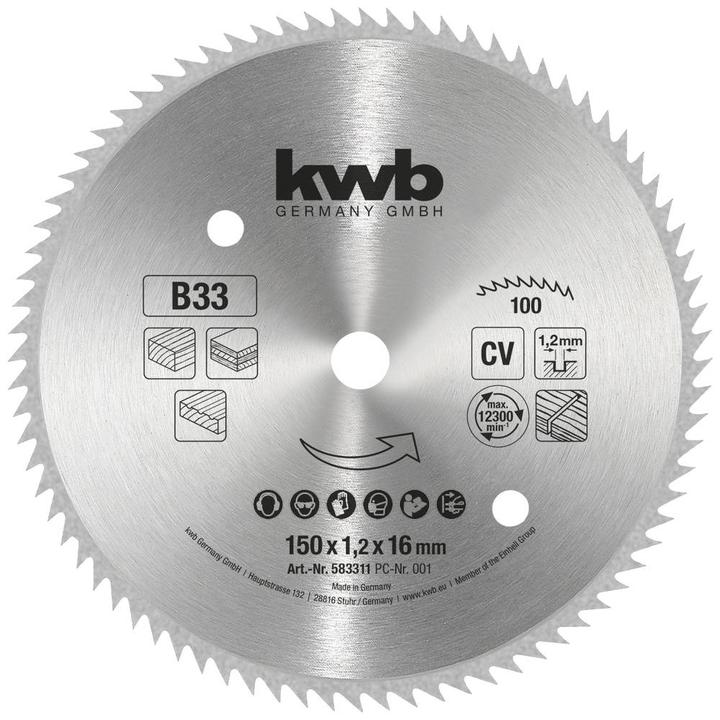kwb 583311 Kreissägeblatt 1St.