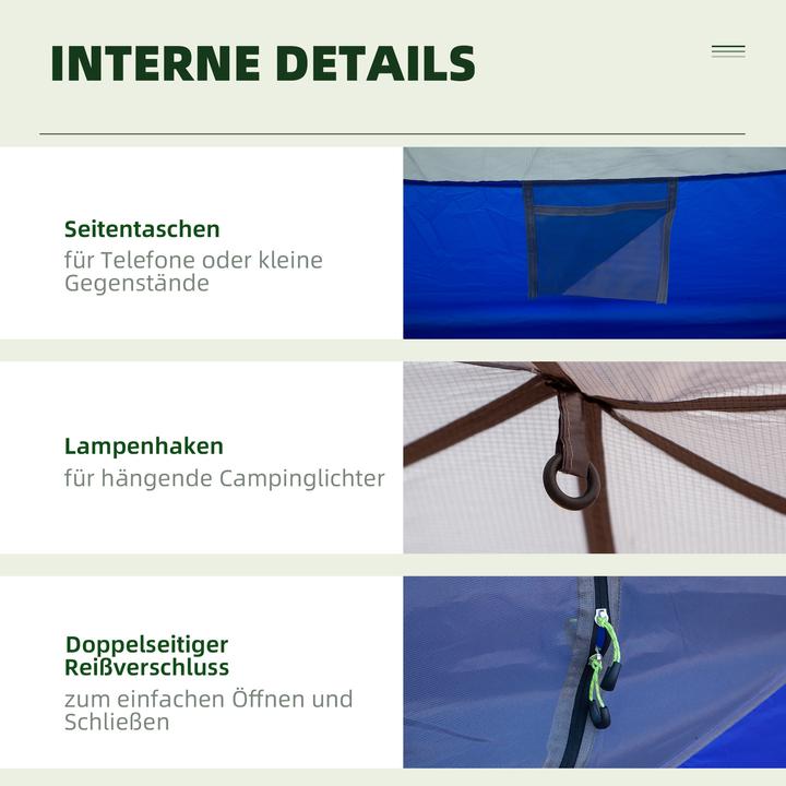Produktbild Outsunny Campingzelt mit Tragetasche (1.70 kg, 2 Personen)