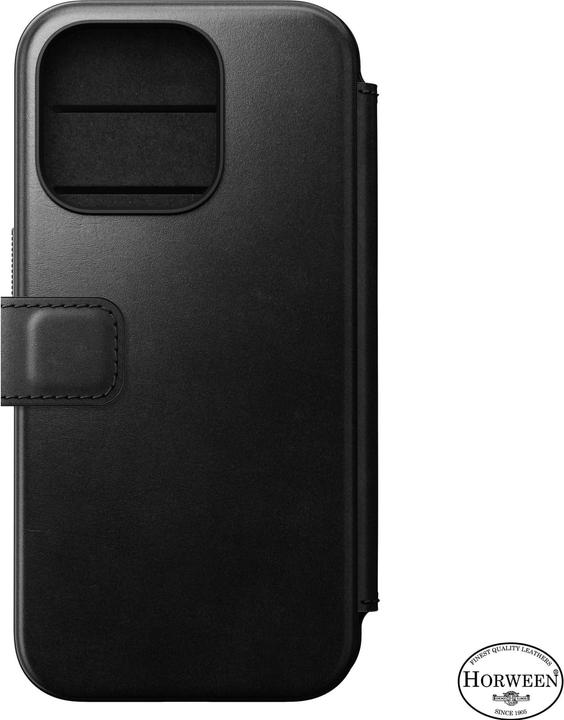 Immagine prodotto Nomad Folio moderno in pelle Horween per iPhone 15 Pro nero (Apple iPhone 15 Pro)