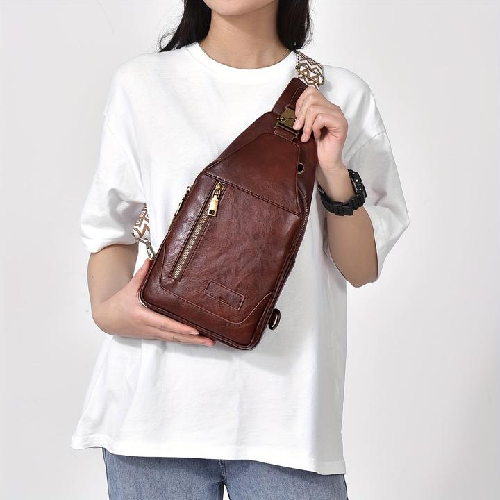 Produktbild Only-Bags.Store Leder Umhängetasche Set: PU-Material, wasserdicht, grosses Fassungsvermögen, geeignet für Studenten