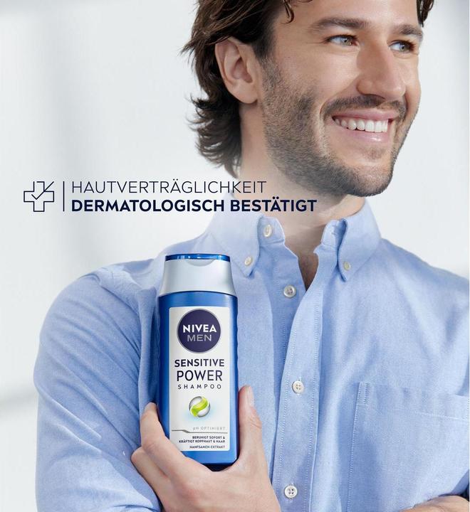 Productafbeelding NIVEA MEN Sensitiv Power (250 ml, Vloeibare shampoo)