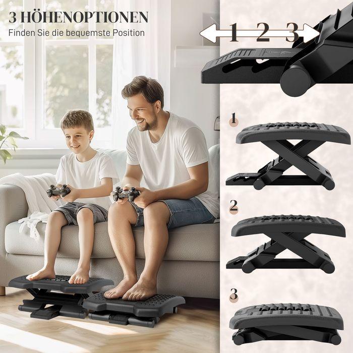 Produktbild Swisshandel24 Fussstütze Schreibtisch Höhenverstellbar Fussablage, Ergonomische Fussstütze