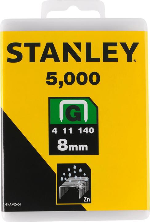 Produktbild Stanley Klammern Typ G 8mm 5/16 (5000 x)