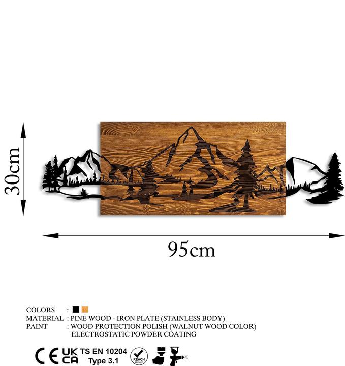 Actual product image Wallxpert Mountain Pine (30 x 95 cm)