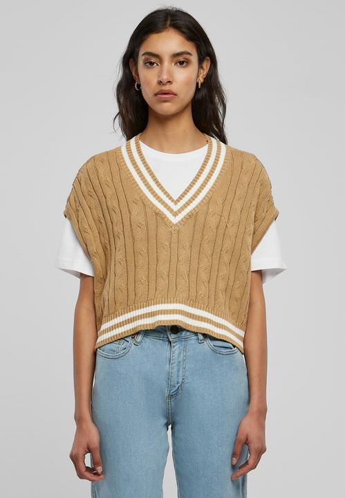 Image du produit Urban Classics Ladies Cropped Knit College Slipover (L)